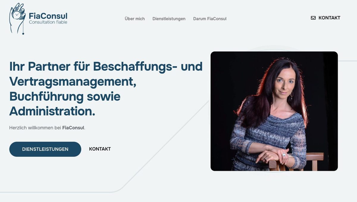 FiaConsul Webseite, Beschaffungs- und Vertragsmanagement